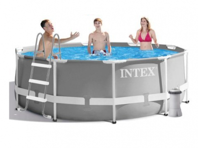 Каркасный бассейн круглый INTEX. 305 х 99 см, фильтр- насос, лестница 26706